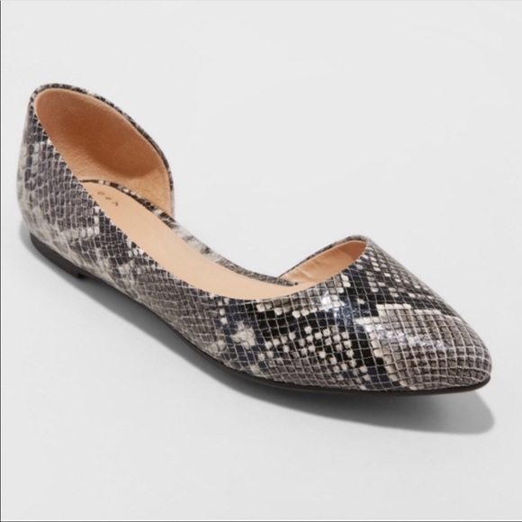 target snakeskin flats